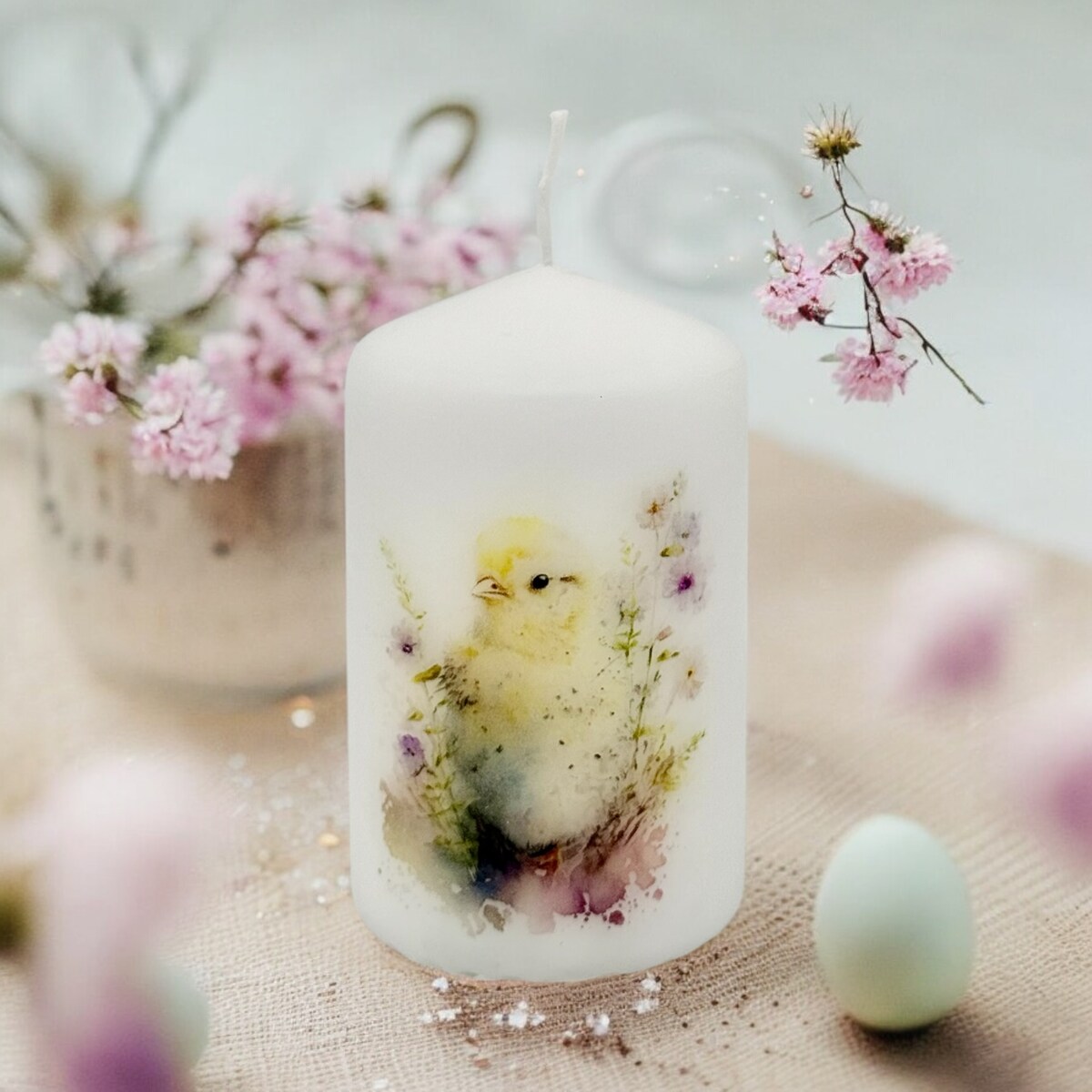 Świeca wielkanocna na prezent Kurczak wielkanocny świeczka na Wielkanoc
