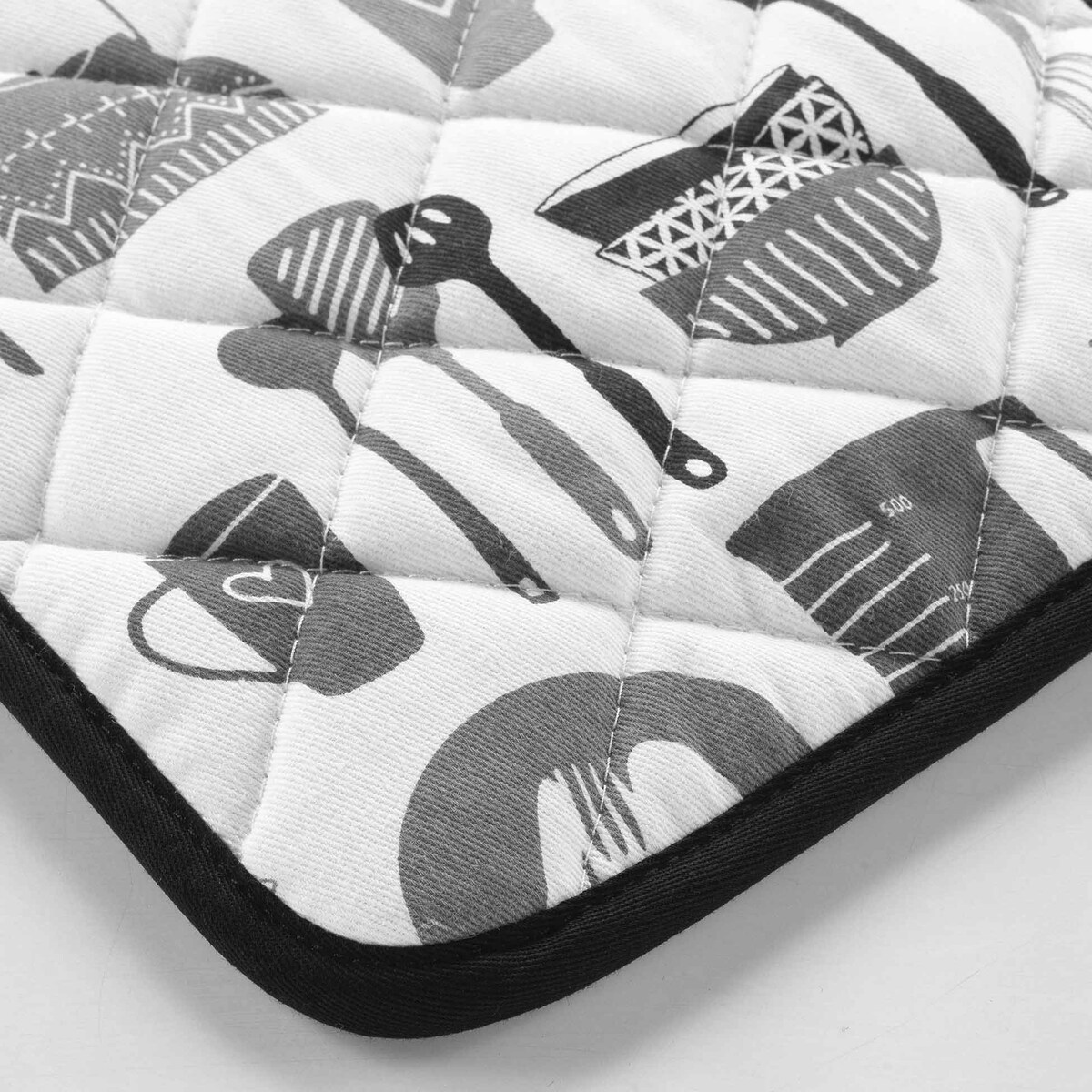 Łapka kuchenna bawełniana, silikonowe wzmocnienia, 19 x 19 cm