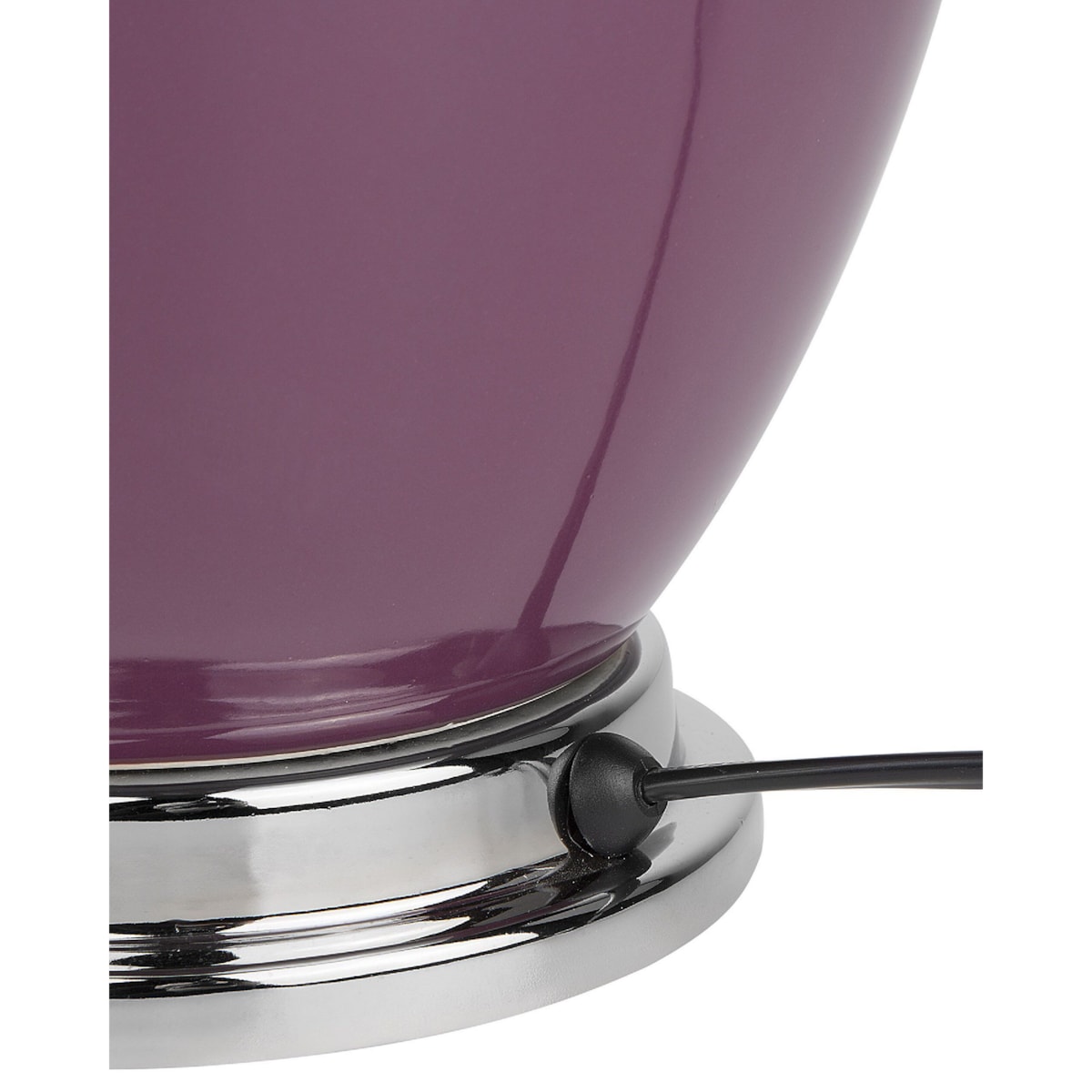 Lampka nocna ceramiczna fioletowa BRENTA