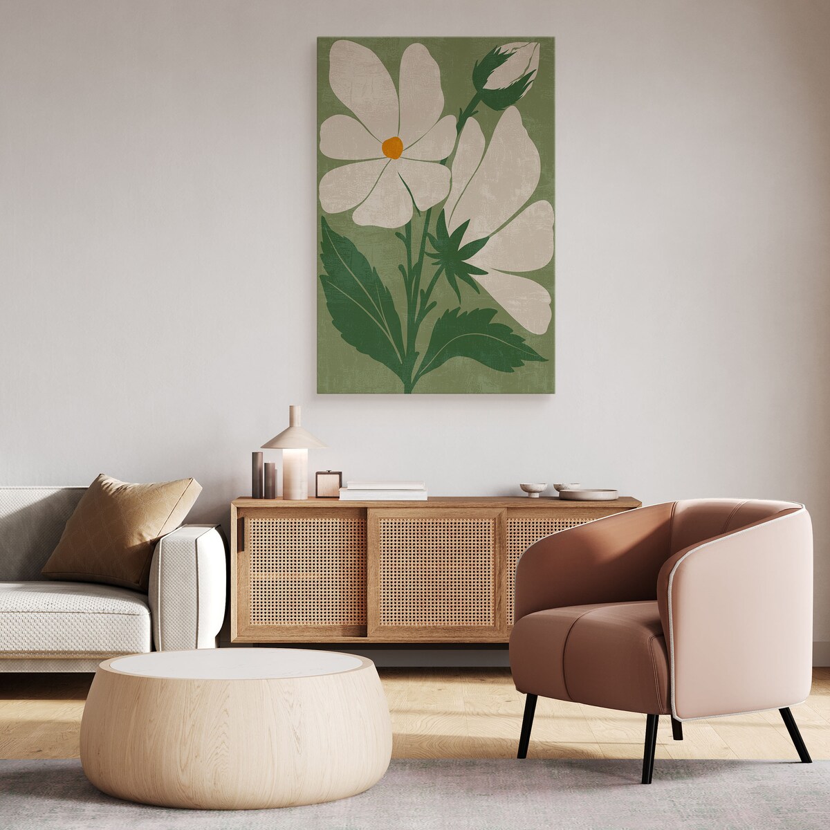 Obraz Akwarela Pąki Kwiatu Polnego 30x40cm