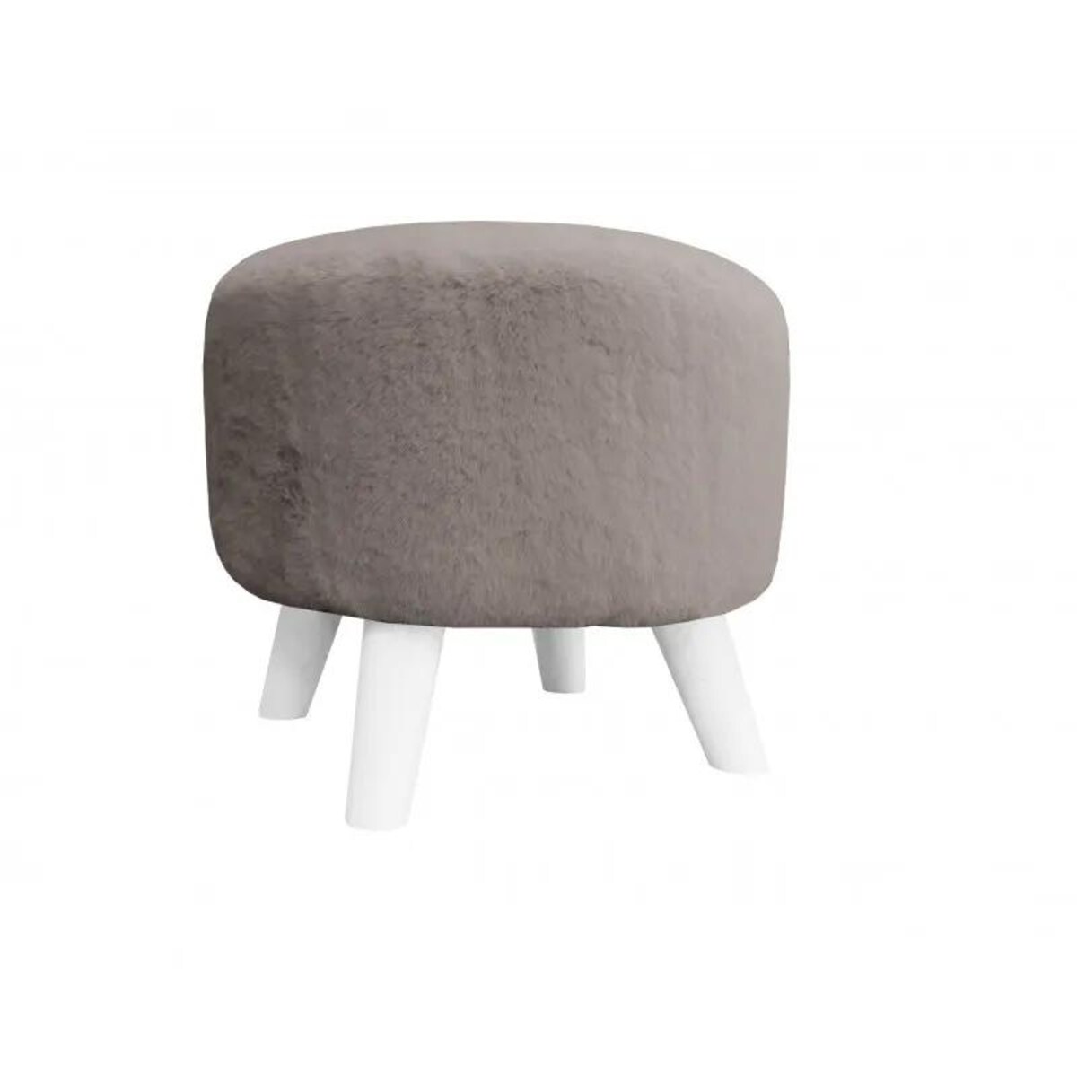 Pufa POLA BUNNY 05 ciemnoszara/biała