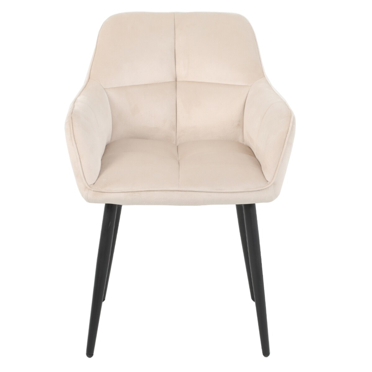 Krzesło kaszmirowe ELIOR welurowe tapicerowane do salonu jadalni