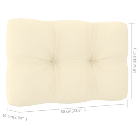 vidaXL Krzesła ogrodowe z kremowymi poduszkami, 2 szt., drewno sosnowe