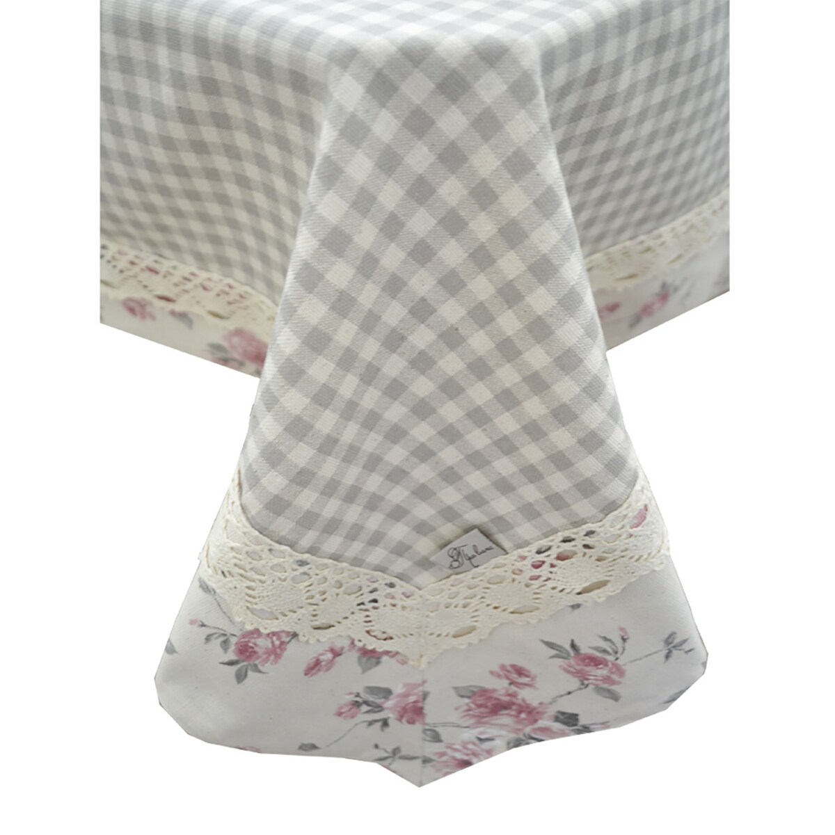 Obrus Na Stół 134X180 Cm Ozdobny Dekoracyjny Bella Grey