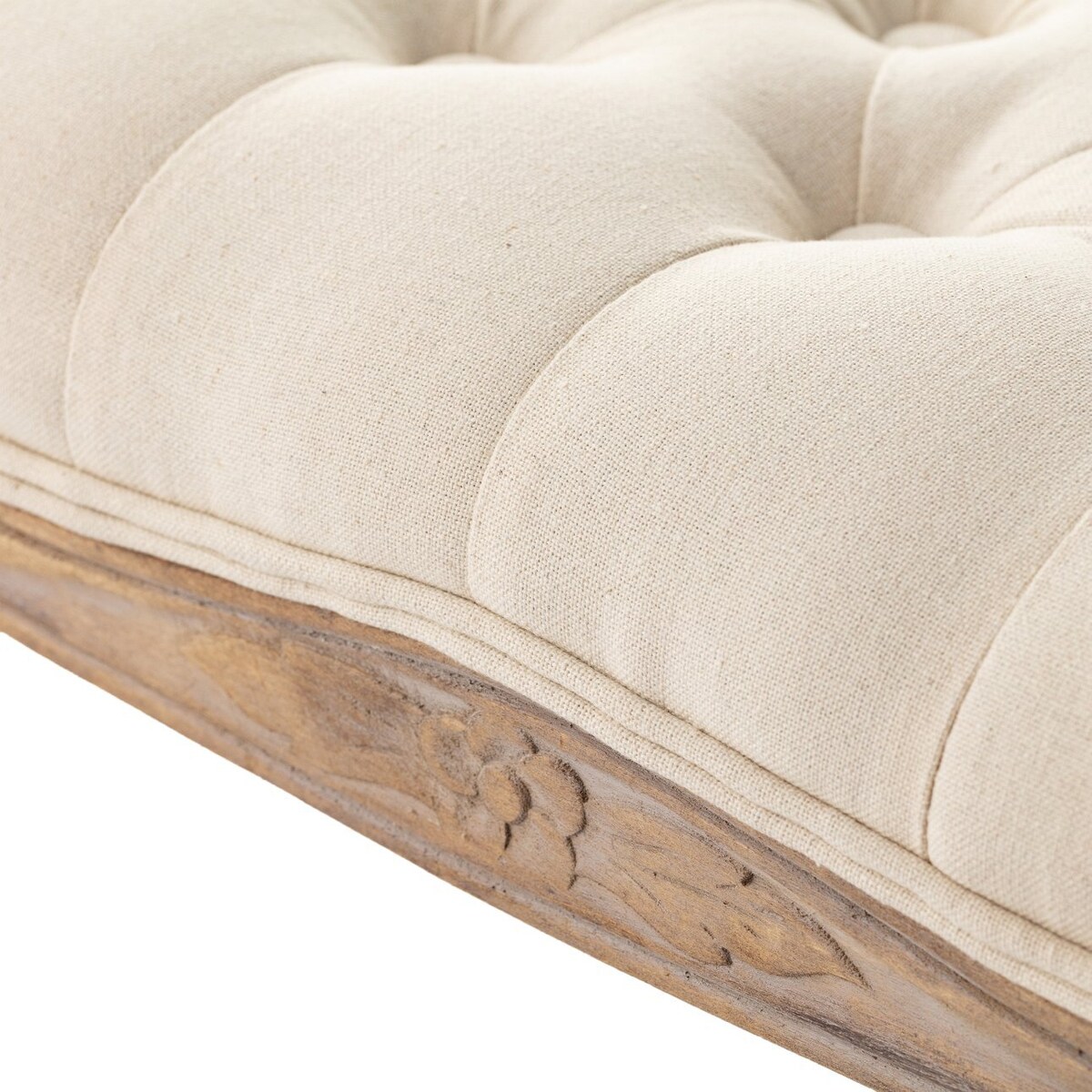 Ławka Isacco cream 114x38x48cm, 114 x 38 x 48 cm