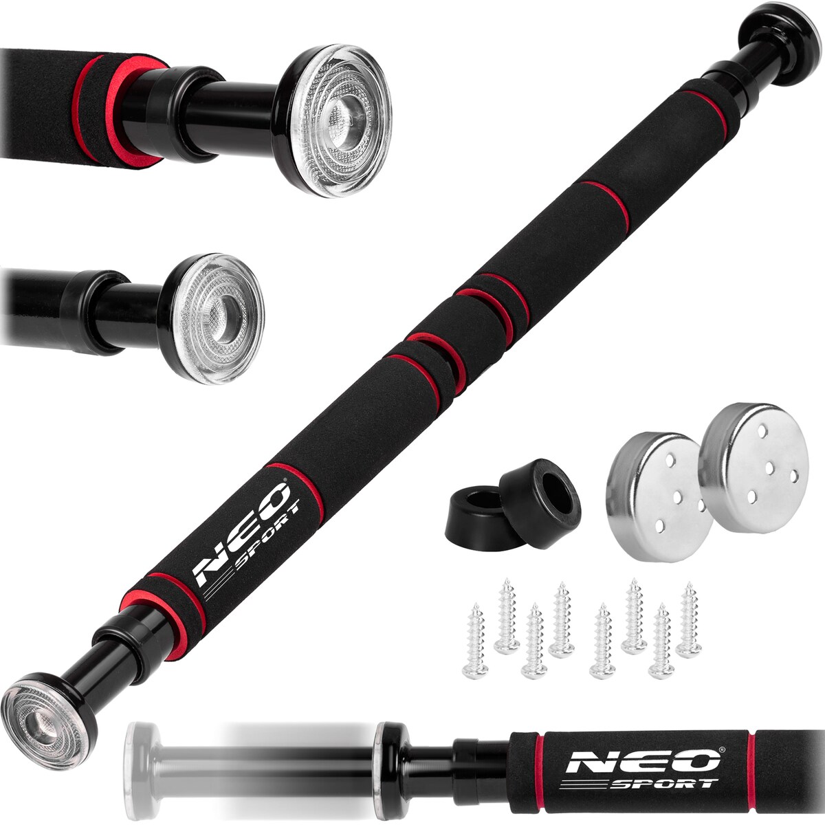 Drążek rozporowy regulowany do podciągania stalowy Neo-Sport