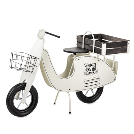 Kwietnik metalowy 75x110x46 cm VESPA biała