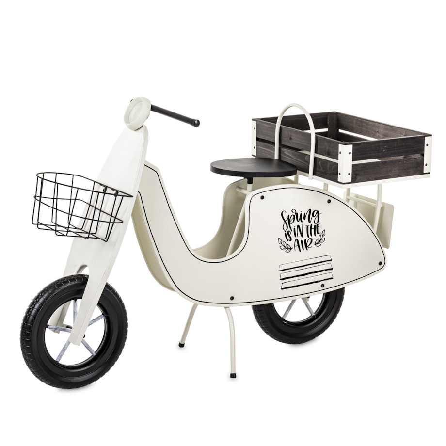 Kwietnik metalowy 75x110x46 cm VESPA biała