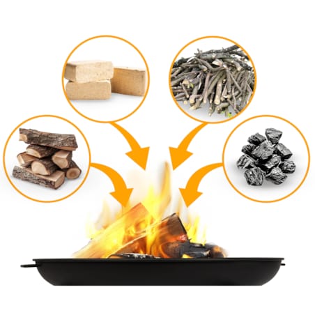 Palenisko ogrodowe z uchwytami na ognisko grill 80cm Berdsen BD-882