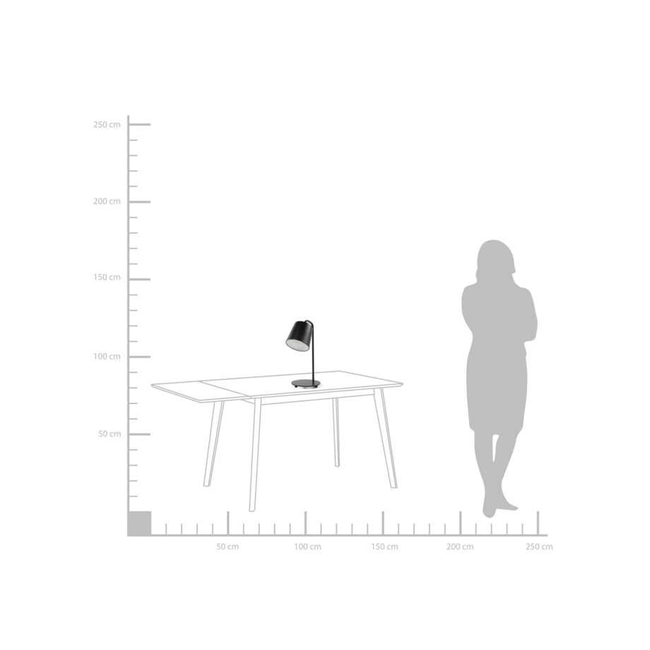 Lampka biurkowa czarna TARIM