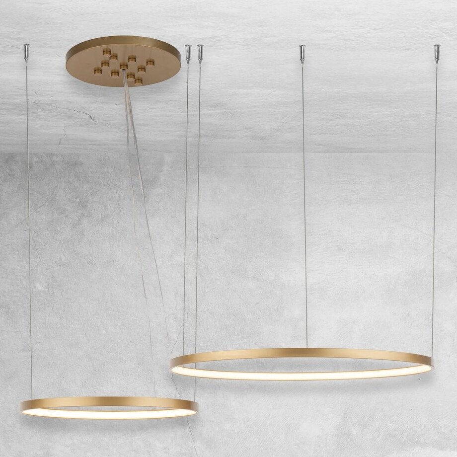 Żyrandol pierścieniowy Agari Multi 5424 Shilo LED 89W 3000K złoty