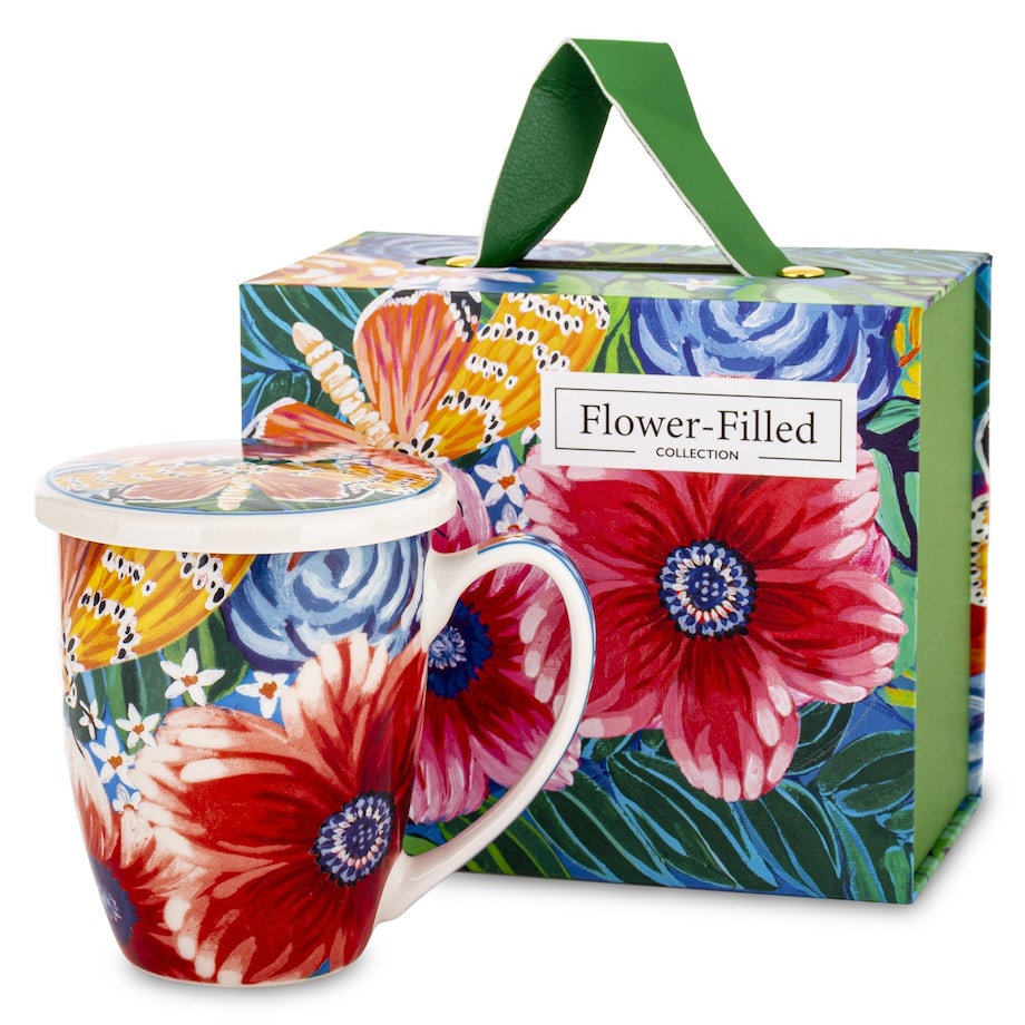 Kubek z zaparzaczem w pudełku 350 ml 11,5x12,5x9,5 cm ASTRI