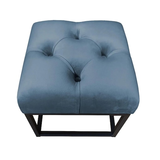 Pufa CHARLIE MG VELVET ciemnoniebieska