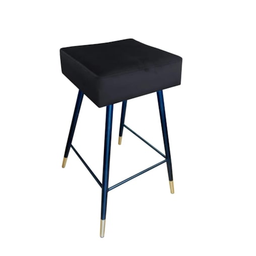 Hoker niski OLIMP VELVET GOLD czarny