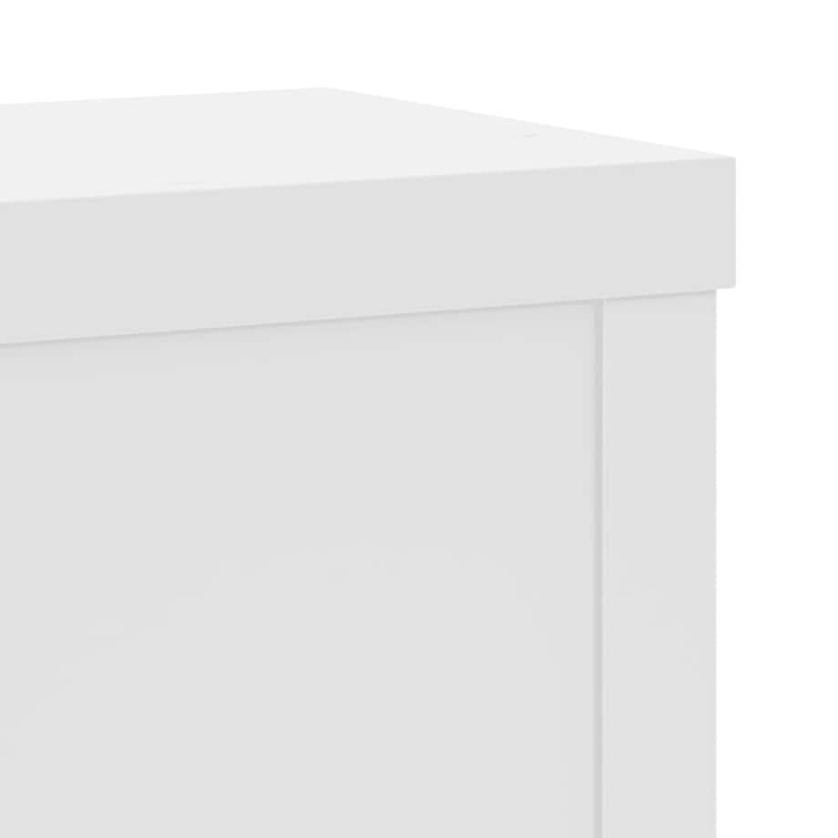 vidaXL Podstawki pod doniczki, 2 szt., białe, 15x15x20 cm