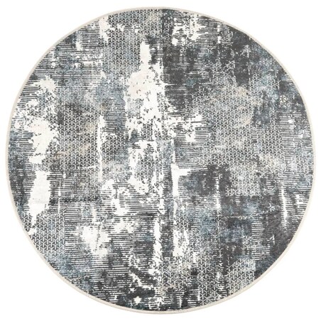 vidaXL Dywan z możliwością prania, kolorowy, Ø120 cm, antypoślizgowy