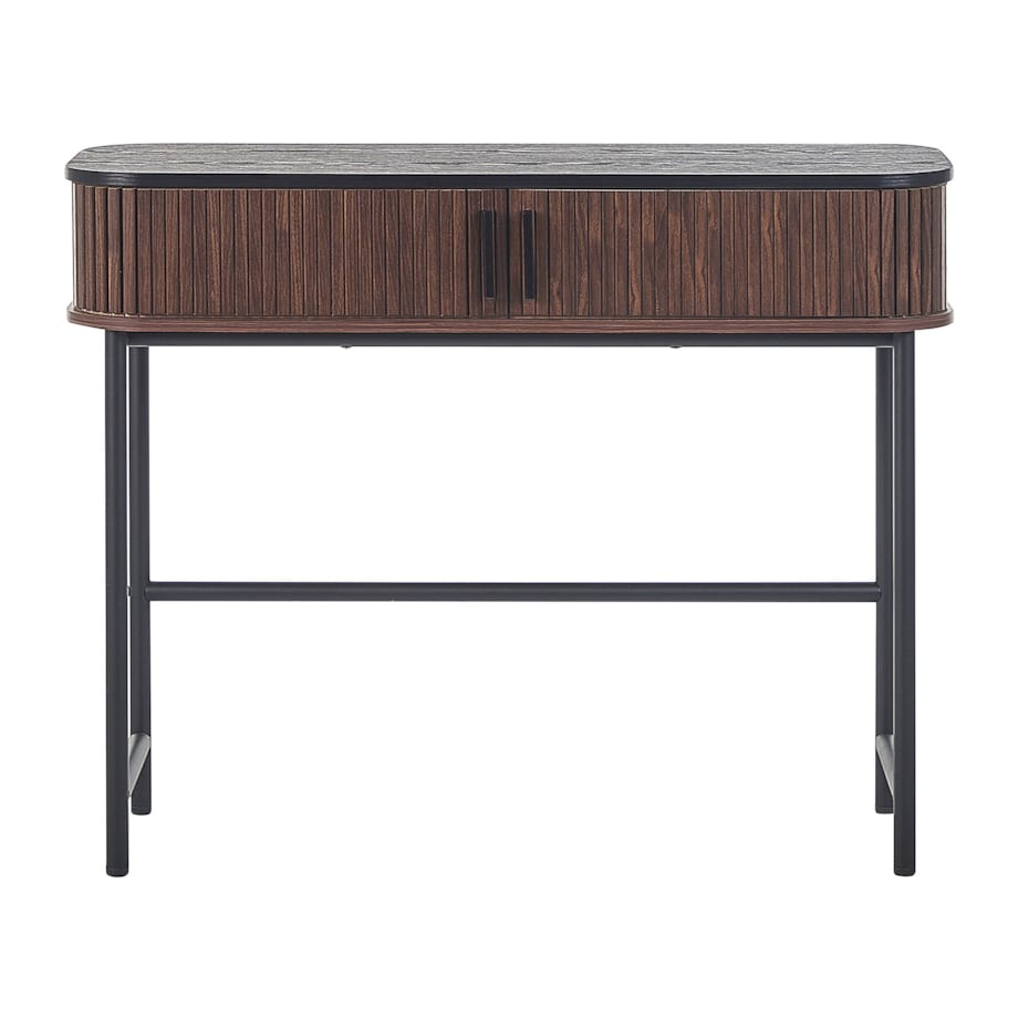 Konsola ciemne drewno z czarnym JOSE