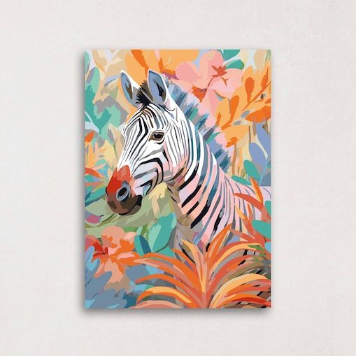 Malowanie po numerach, zestaw DIY – ZEBRA 50x70 cm- Produkt PL