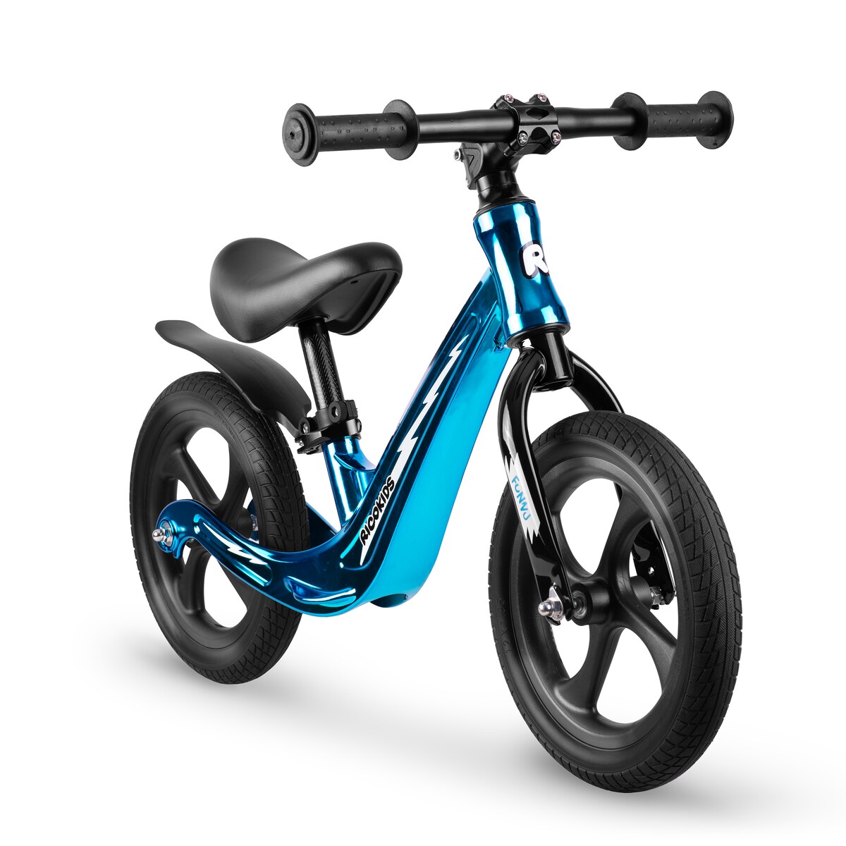 Rowerek biegowy dla dzieci magnesium Ricokids ciemnoniebieski Funnu 760506