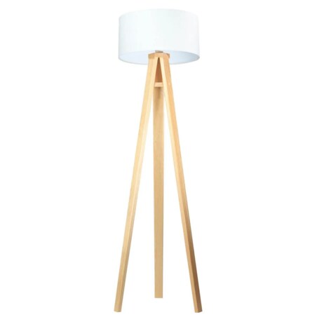 Lampa stojąca HOME 40 biała/sosna