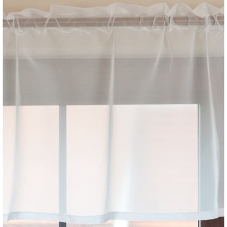 Lambrekin woalowy na metry wys.50 cm + 2,5 cm grzywka 130x0 ecru