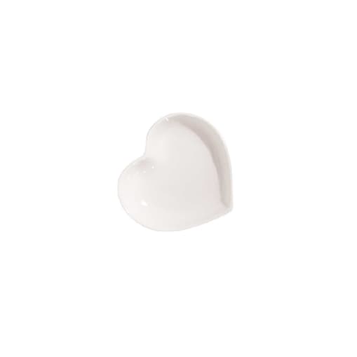 Miska Cupido serce - Biały, 7 cm
