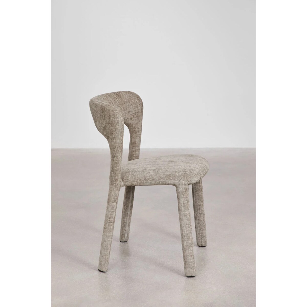 Krzesło do jadalni tapicerowane Brussels szaro-brązowe