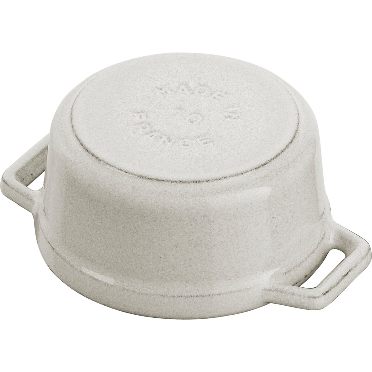 Mini garnek żeliwny okrągły Staub - 250 ml, Biała trufla