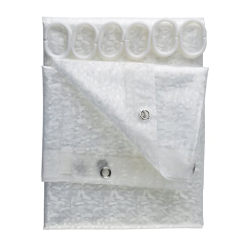 ZAC PATTERN Zasłona prysznicowa 180x180cm