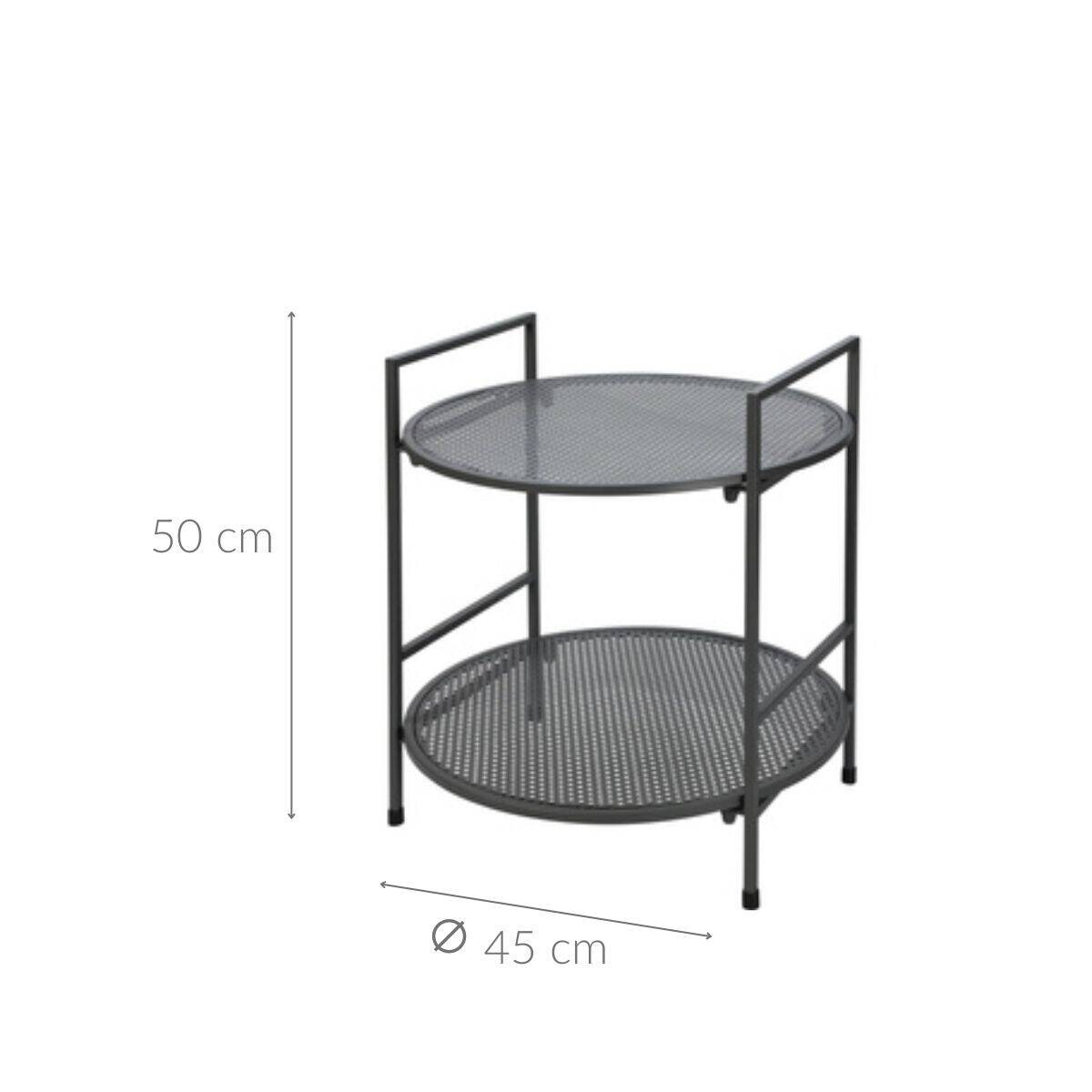 Okrągły stolik ogrodowy, składany, Ø 45 cm