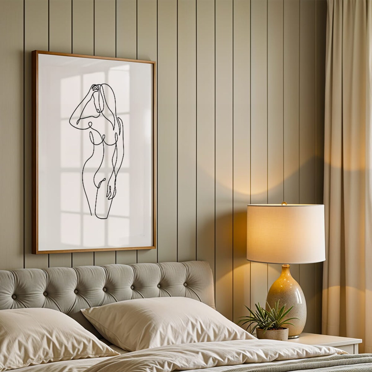 plakat line art female body 4 50x70 cm