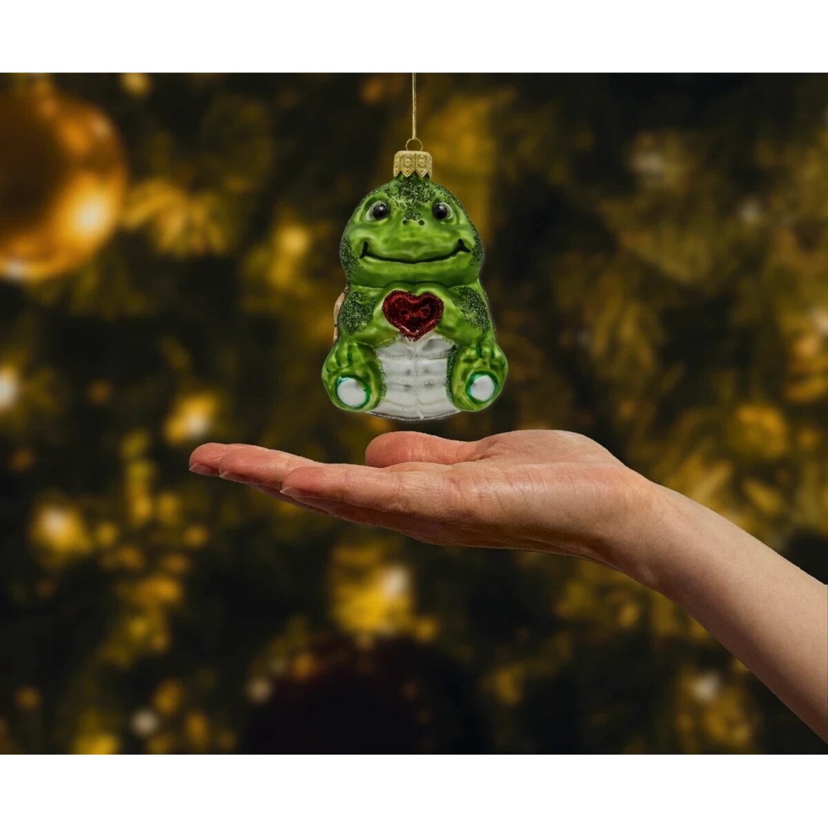 Bombka choinkowa: Żółw z serduszkiem