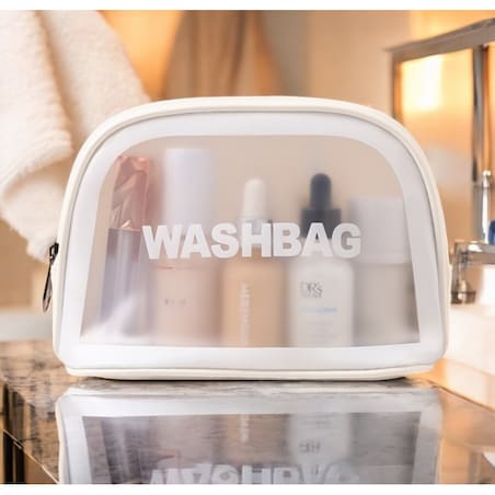 Kosmetyczka rozkładana WASHBAG kuferek biel KS47B