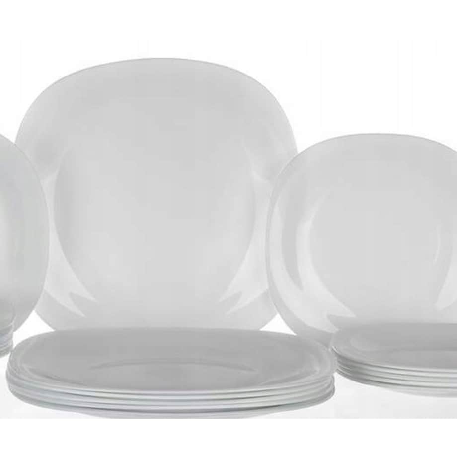 6 x TALERZE PŁYTKIE OBIADOWE DUŻE drugie danie PARMA kwadratowe BORMIOLI