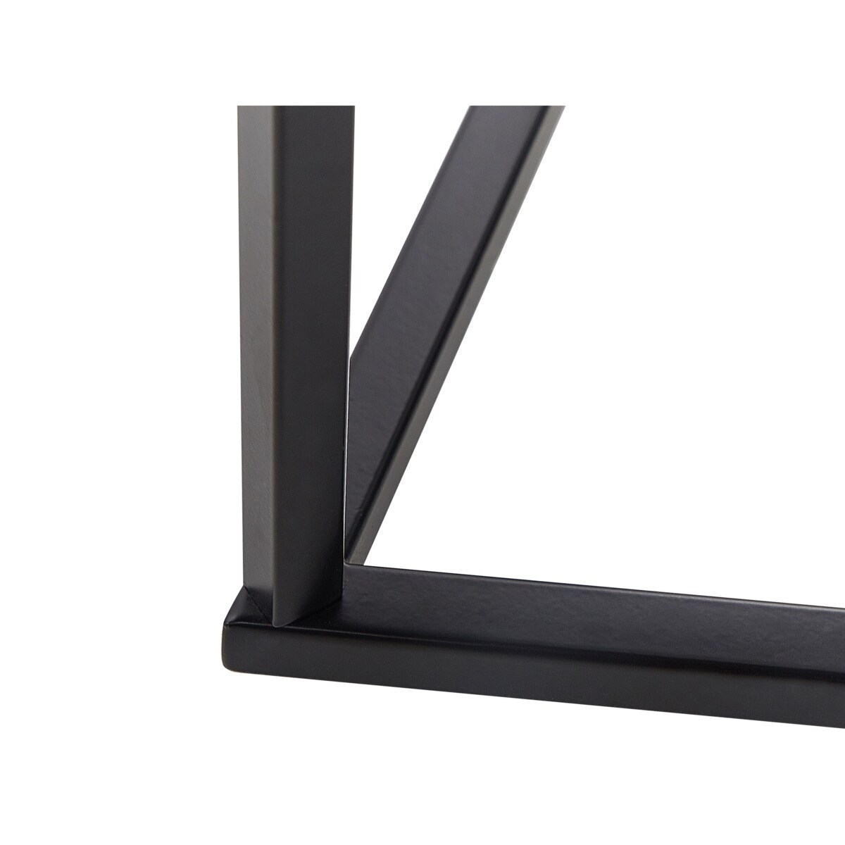 Konsola efekt marmuru biało-czarna PERRIN