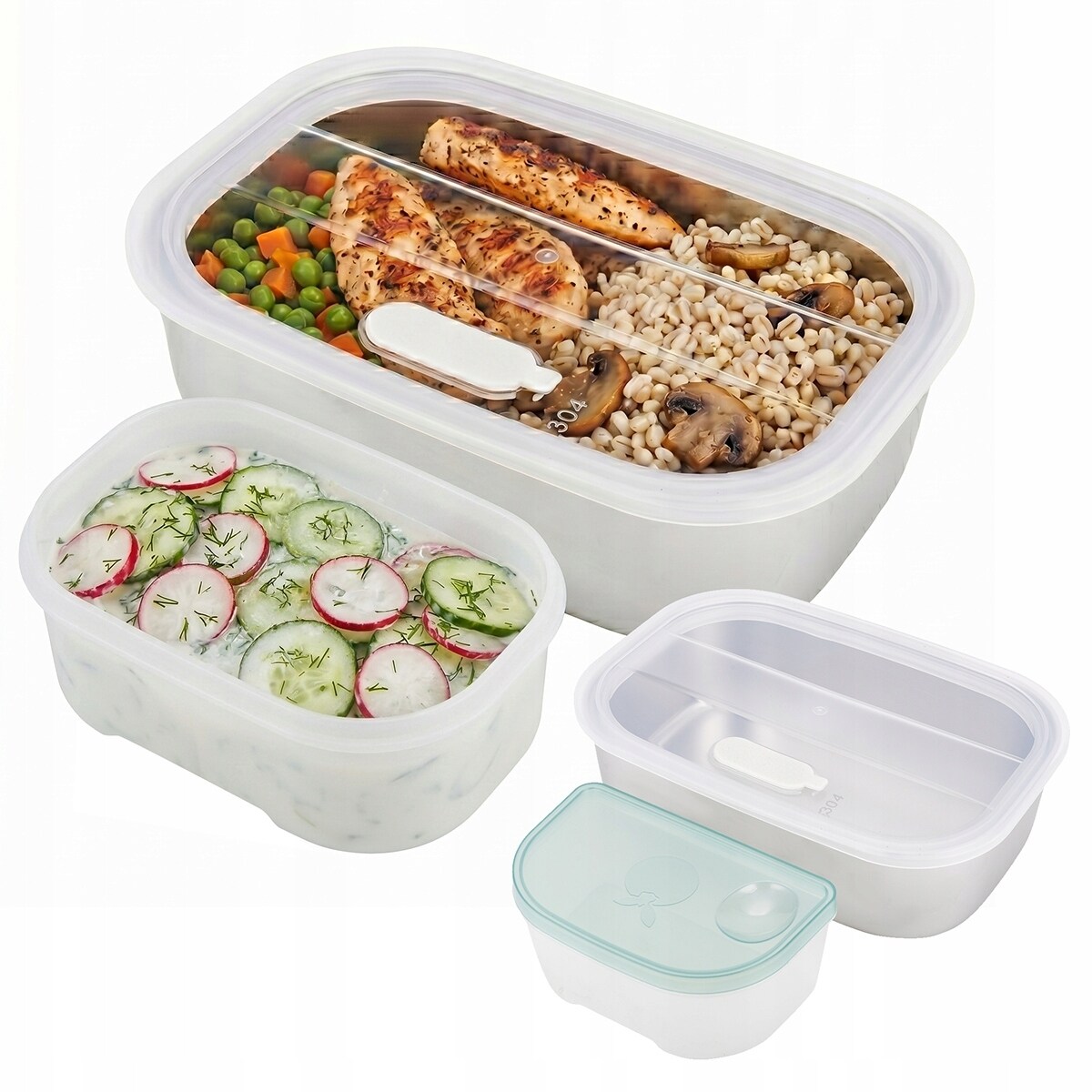 Elektryczny lunch box samochodowy DO AUTA 1.5L + torba termiczna KAMILLE