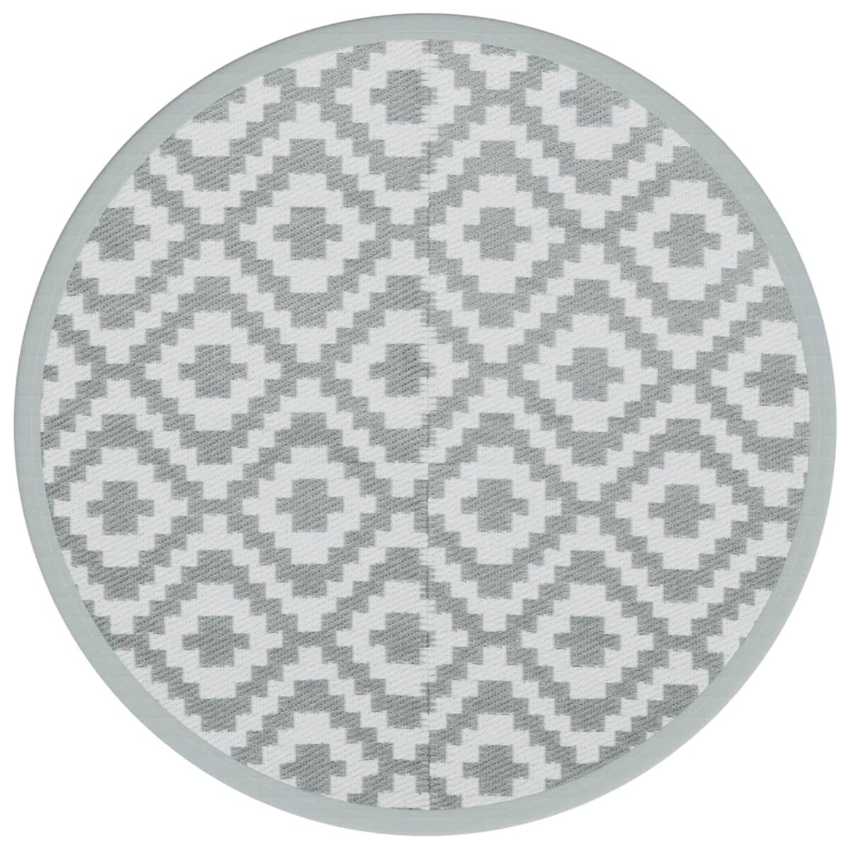 vidaXL Dywan na zewnątrz, ARAKIL szary, Ø120 cm, PP