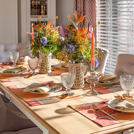 Powlekane podkładki Orange Symphony - 6 sztuk