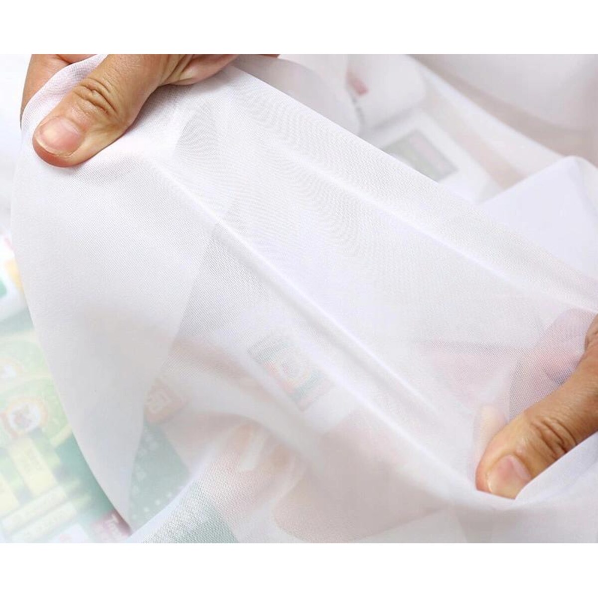 Firana gotowa BIAŁA z gładkiego woalu 140 X 250 CM Taśma