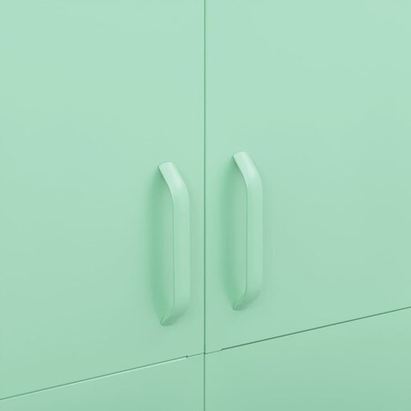 vidaXL Szafa, miętowa, 90x50x180 cm, stalowa