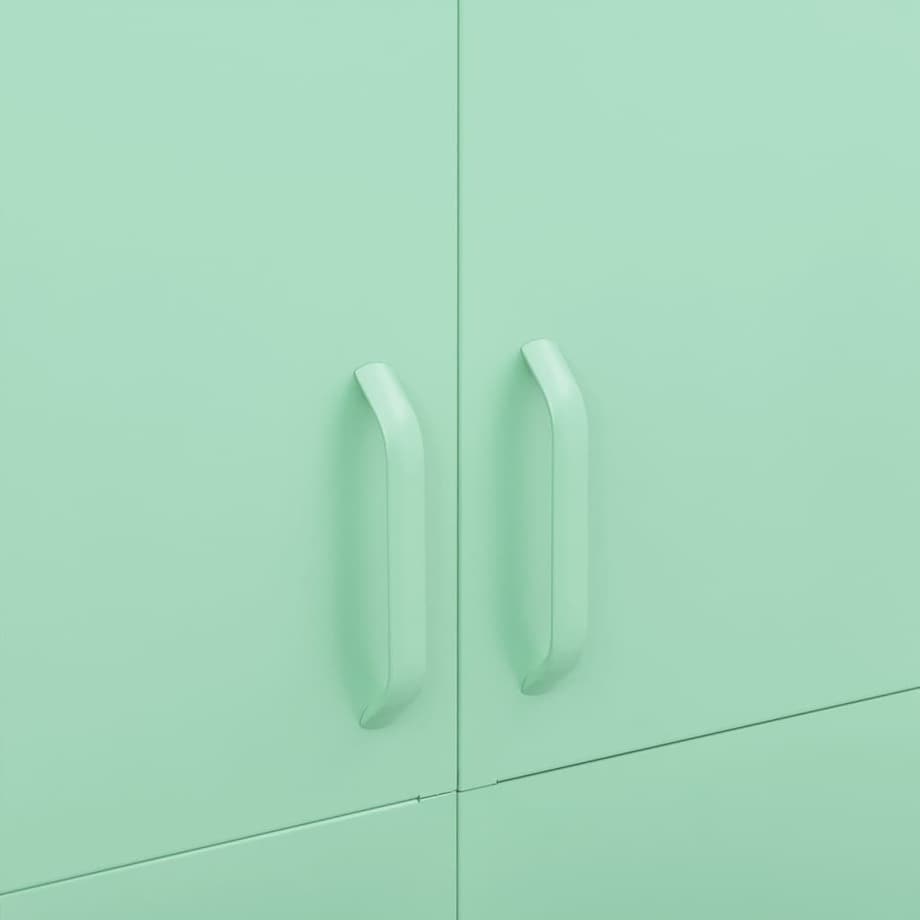 vidaXL Szafa, miętowa, 90x50x180 cm, stalowa