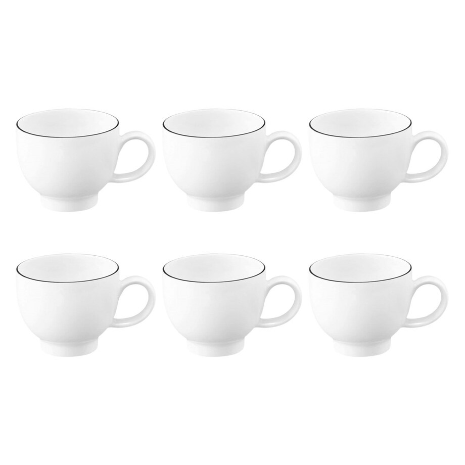 SELTMANN LIDO BLACK LINE Zestaw 6 filiżanek do espresso 90 ml