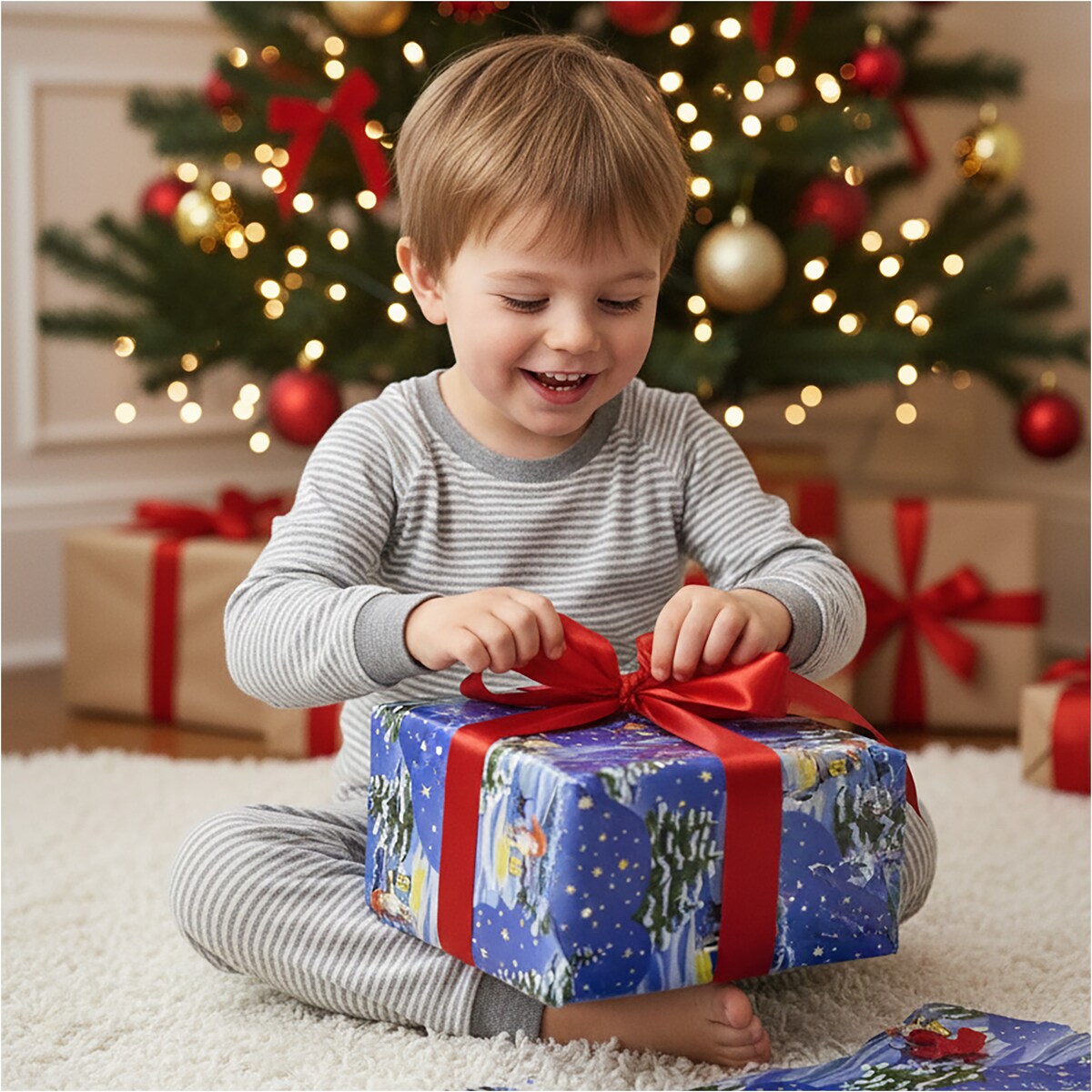 Papier do pakowania prezentów 20 METRÓW MEGAROLKA Świąteczny Do Paczek Ozdobny