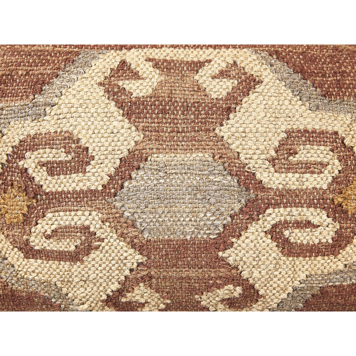 Puf jutowy 50 x 50 x 30 cm wielokolorowy URPAD