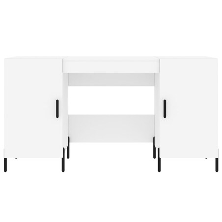 vidaXL Biurko, białe, 140x50x75 cm, materiał drewnopochodny