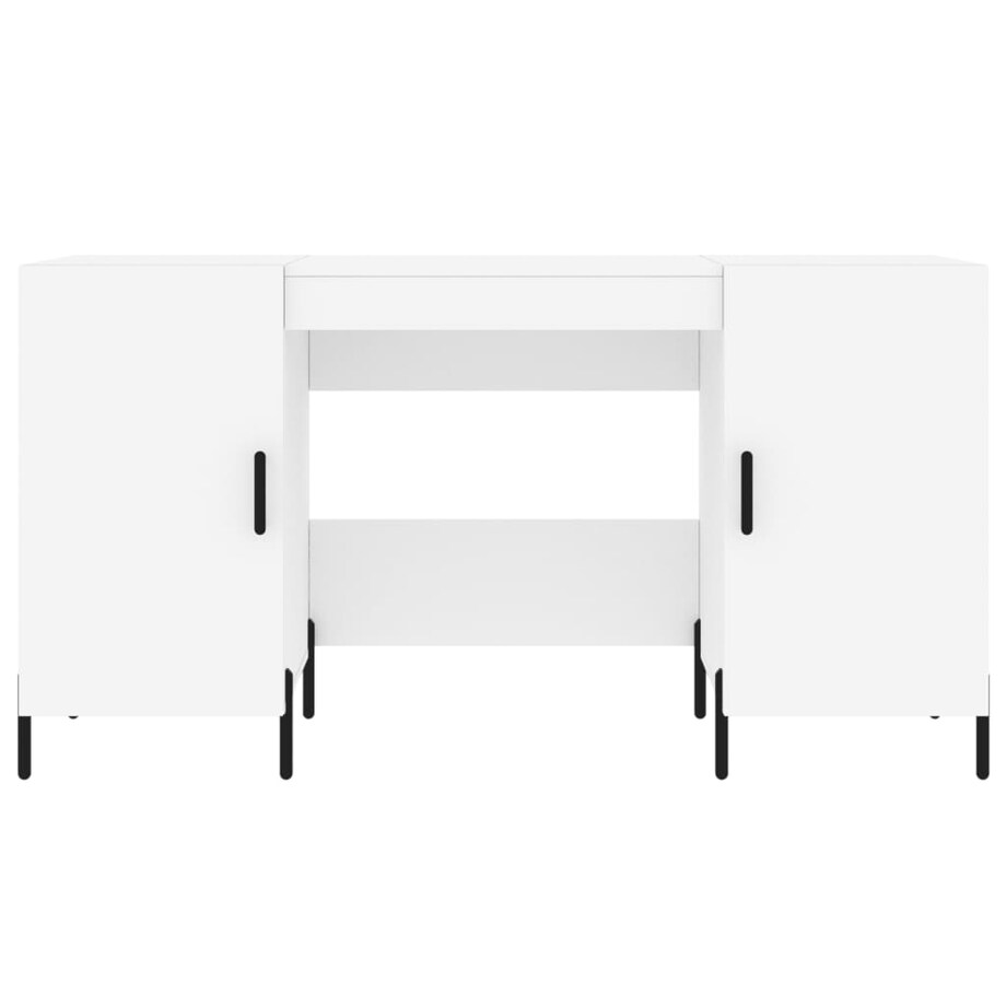 vidaXL Biurko, białe, 140x50x75 cm, materiał drewnopochodny