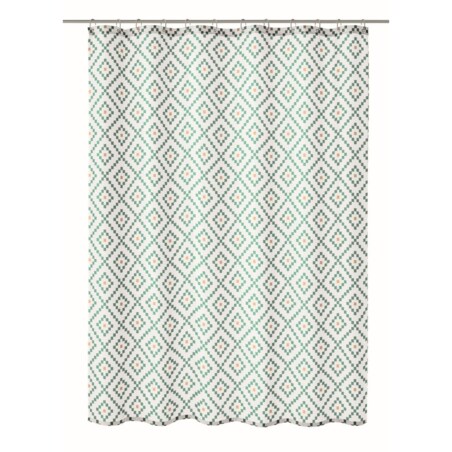 Kleine Wolke Alhambra Tekstylna zasłona prysznicowa zielony 180x200 cm