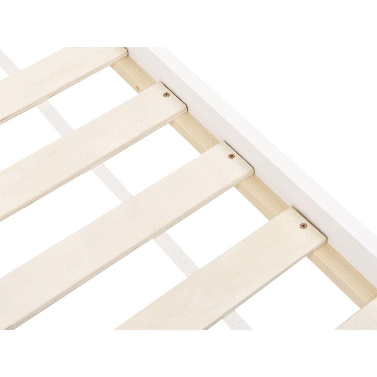 Łóżko dziecięce domek drewniane 90 x 200 cm białe TOSSE