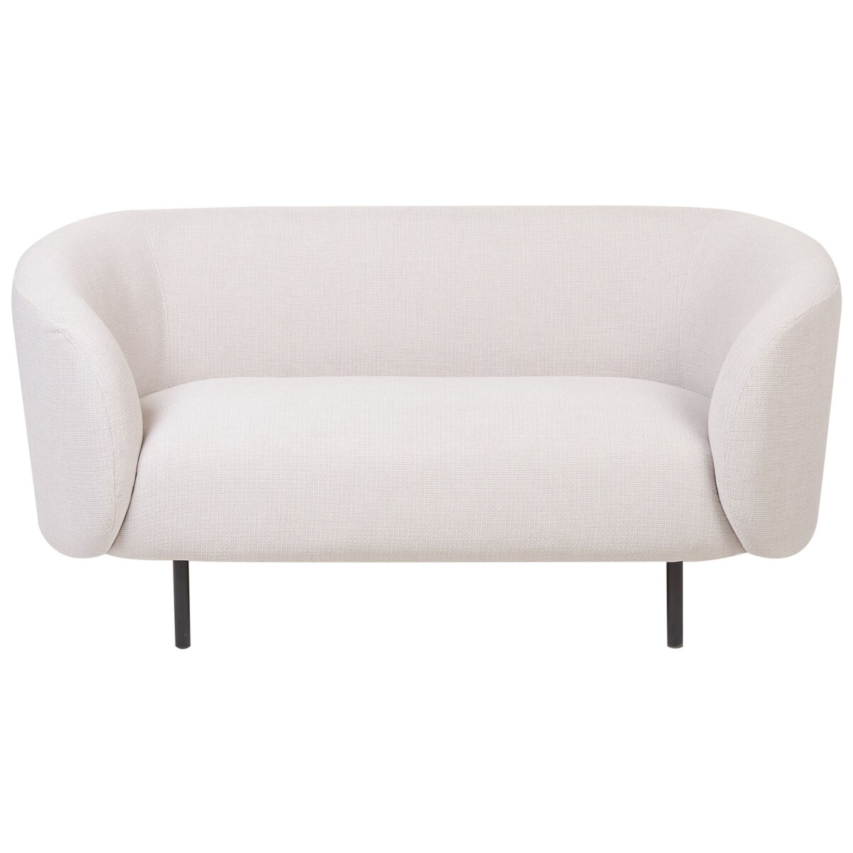 Sofa dwuosobowa tapicerowana beżowa LOEN