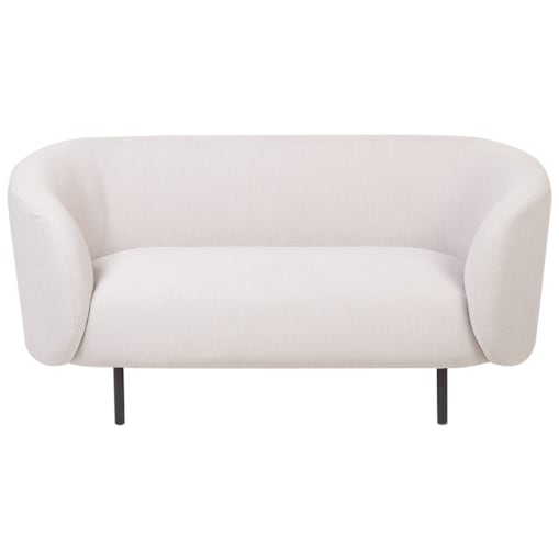 Sofa dwuosobowa tapicerowana beżowa LOEN
